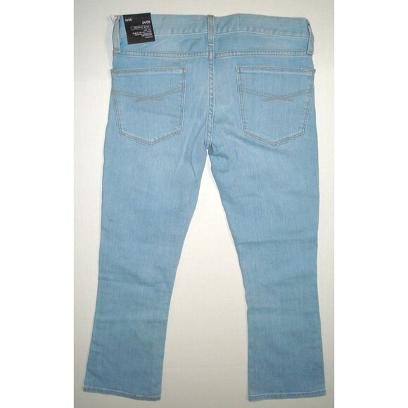 New Womens GAP NWT Cropped Boot Jeans 24 00 Light Blue Stretch Delmar 28 X 24 Lo - Picture 4 of 4